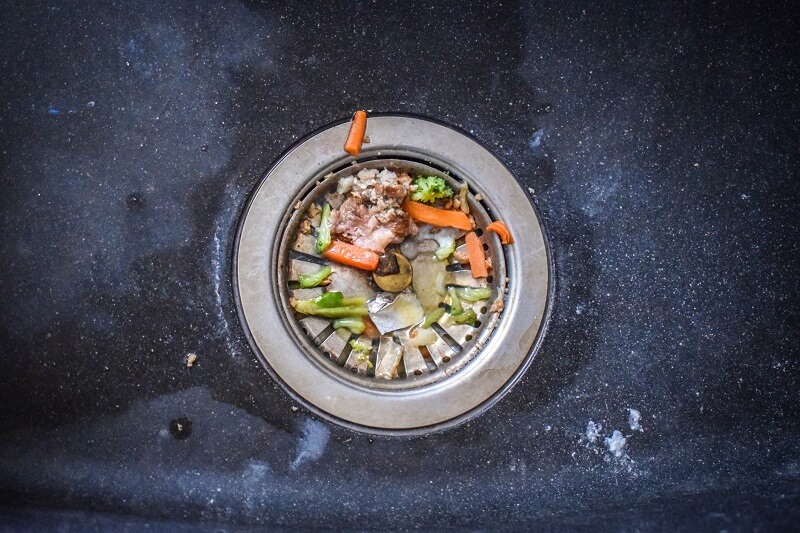 food clogging a drain